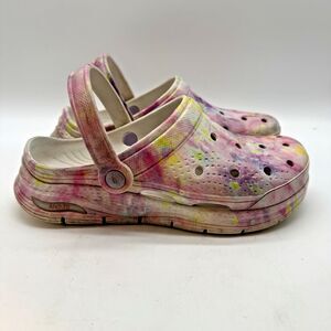 Skechers Foamies Arch Fit Clogs Women’s W7 Pastel Marbled Tie-Dye H2O Friendly